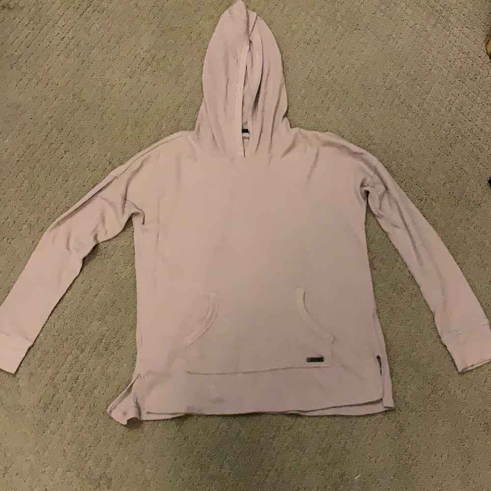 Calvin Klein hooded waffle top